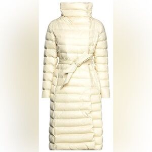 Emma and Gaia Red Label Ivory Butter Down Long Puffer Coat NWT Size 40